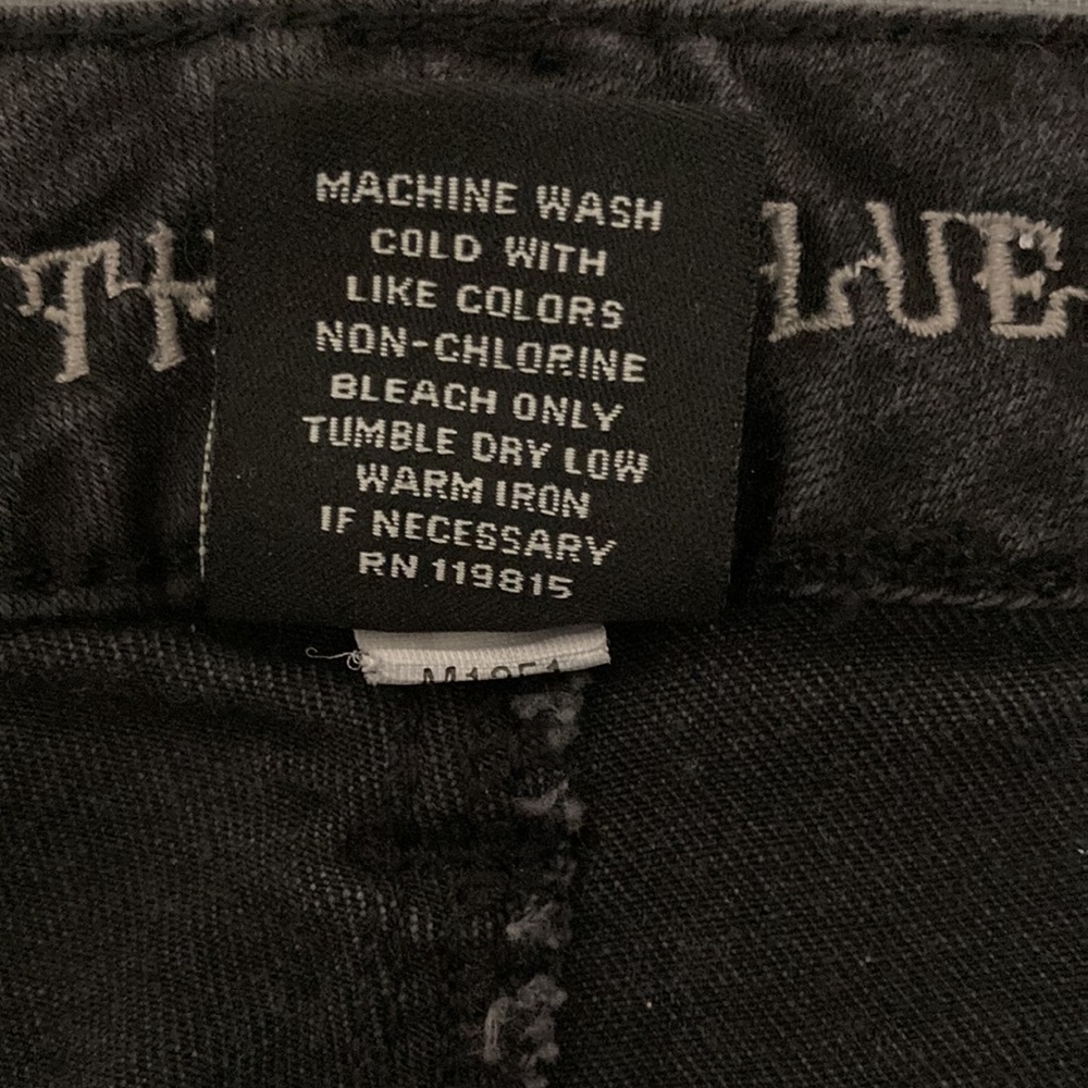 Rhythm in Blues black denim jeans size 12 57%cotton 21%polyester 2%spandex - Picture 9 of 10